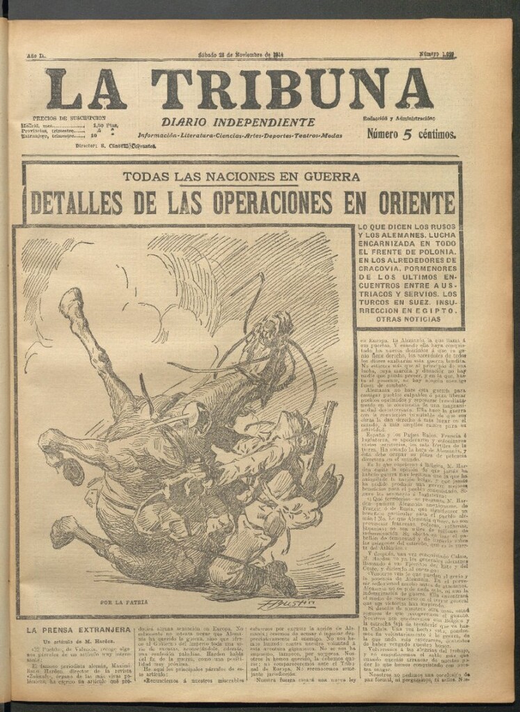 Miniatura de La Tribuna del 28 de noviembre de 1914