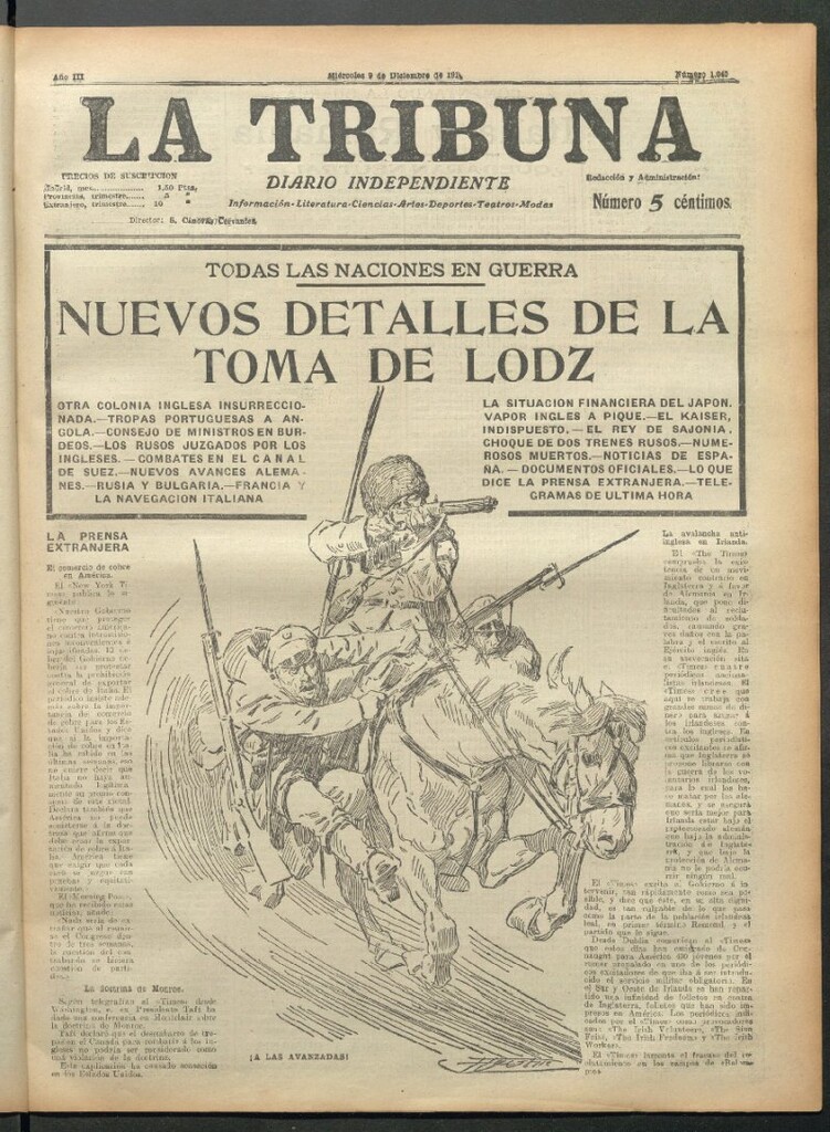 Miniatura de La Tribuna del 9 de diciembre de 1914