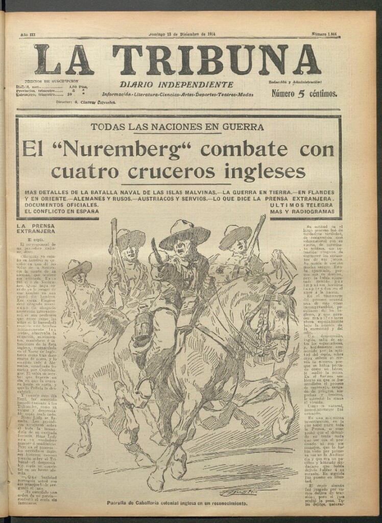 Miniatura de La Tribuna del 13 de diciembre de 1914