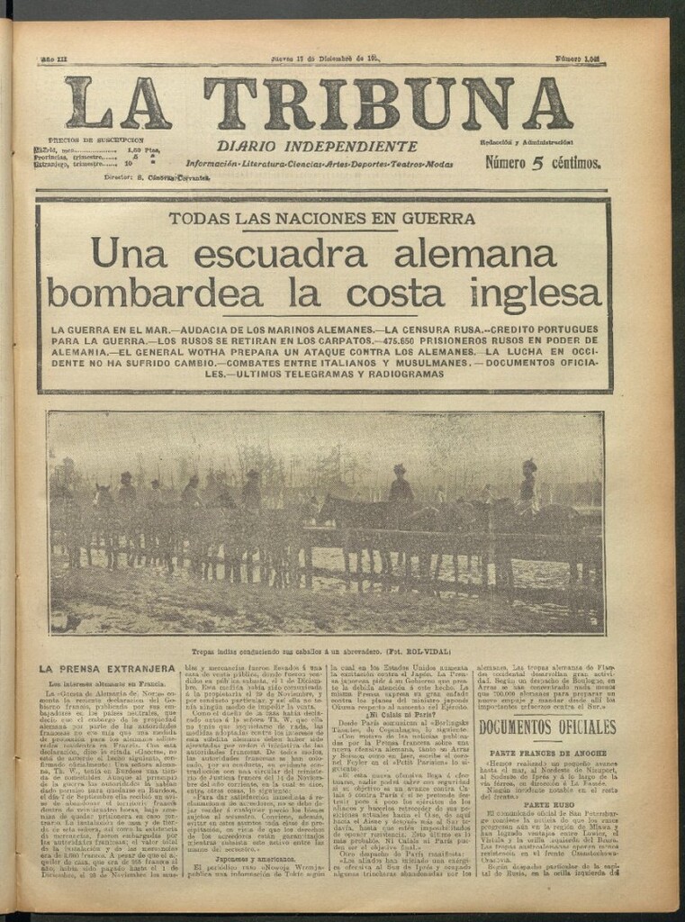 Miniatura de La Tribuna del 17 de diciembre de 1914