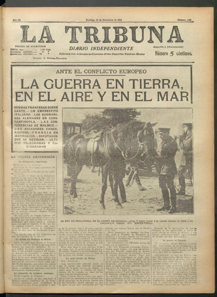 Miniatura de La Tribuna del 20 de diciembre de 1914