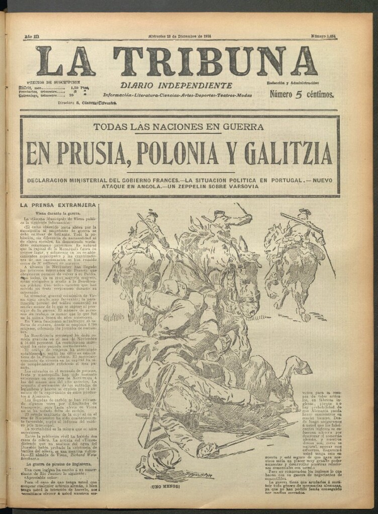 Miniatura de La Tribuna del 23 de diciembre de 1914
