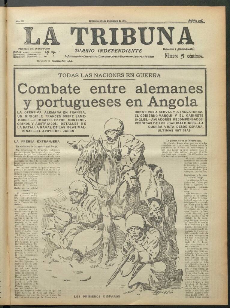 Miniatura de La Tribuna del 30 de diciembre de 1914