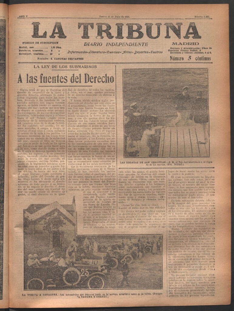Miniatura de La Tribuna del 27 de julio de 1916