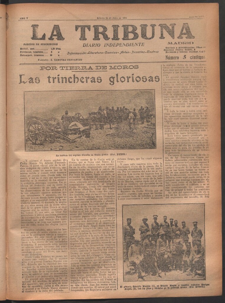 Miniatura de La Tribuna del 29 de julio de 1916