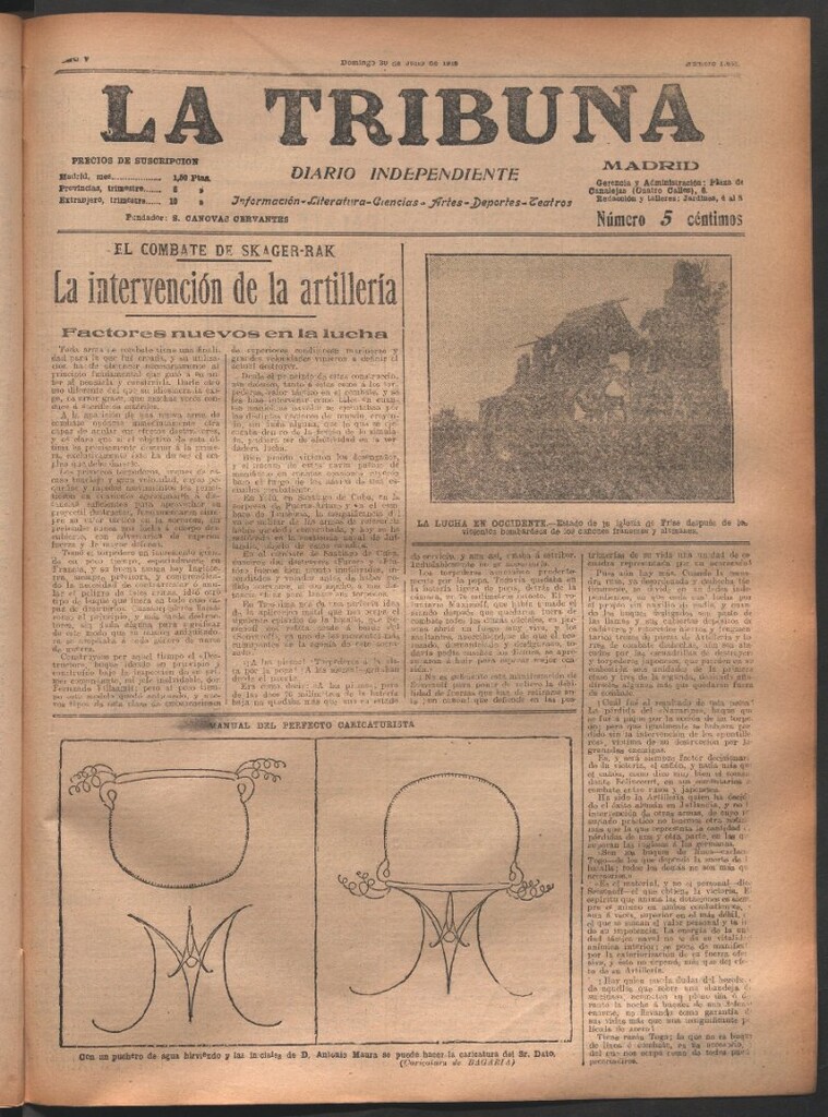Miniatura de La Tribuna del 30 de julio de 1916