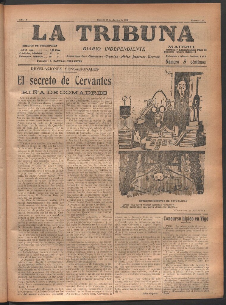 Miniatura de La Tribuna del 19 de agosto de 1916