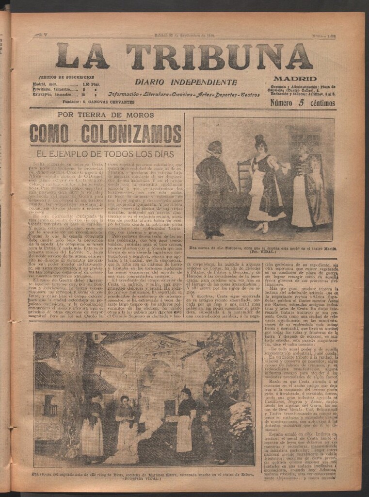 Miniatura de La Tribuna del 23 de septiembre de 1916
