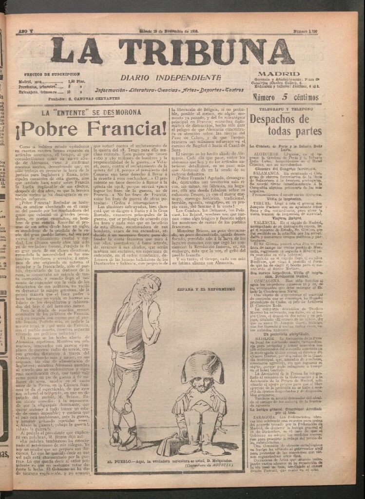 Miniatura de La Tribuna del 25 de noviembre de 1916