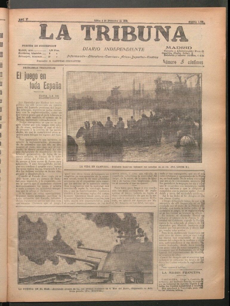 Miniatura de La Tribuna del 4 de diciembre de 1916