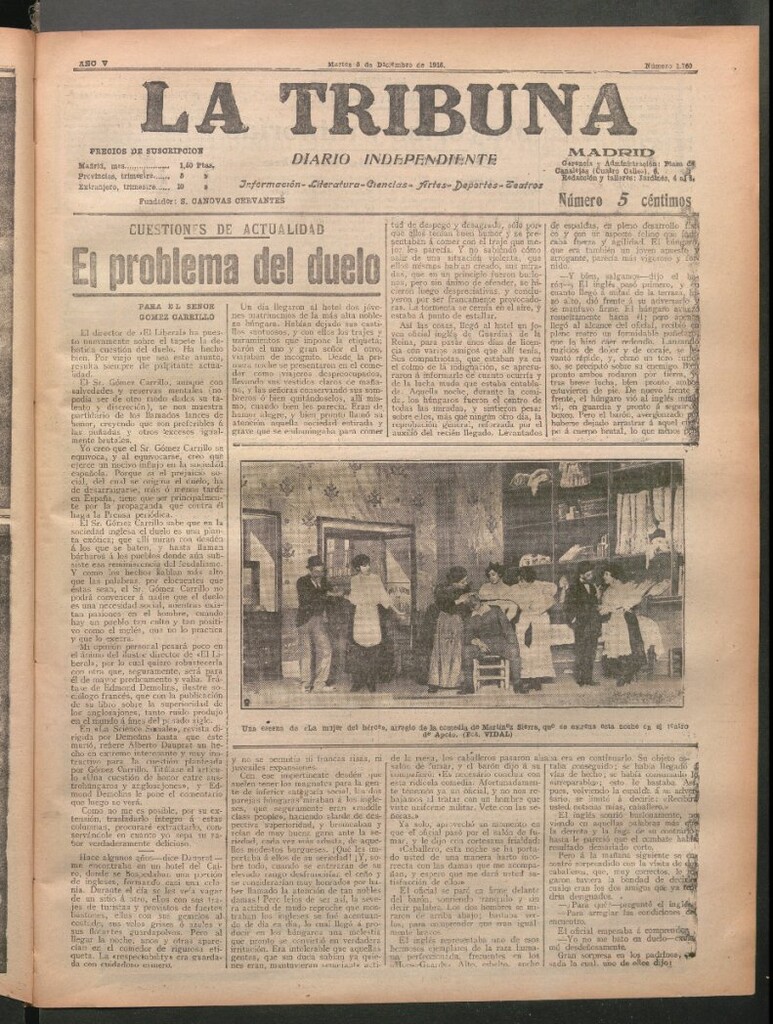 Miniatura de La Tribuna del 5 de diciembre de 1916