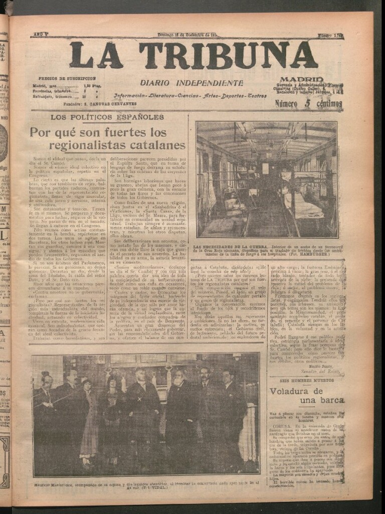 Miniatura de La Tribuna del 10 de diciembre de 1916