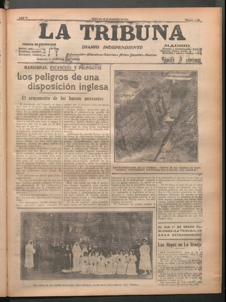 Miniatura de La Tribuna del 13 de diciembre de 1916