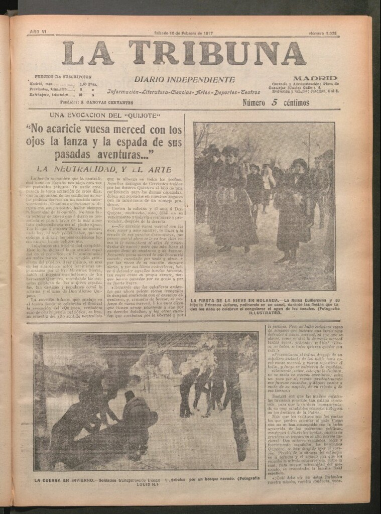 Miniatura de La Tribuna del 10 de febrero de 1917