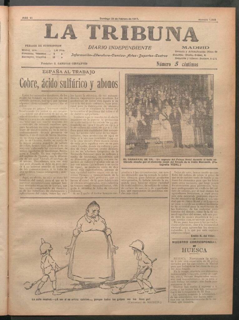 Miniatura de La Tribuna del 25 de febrero de 1917