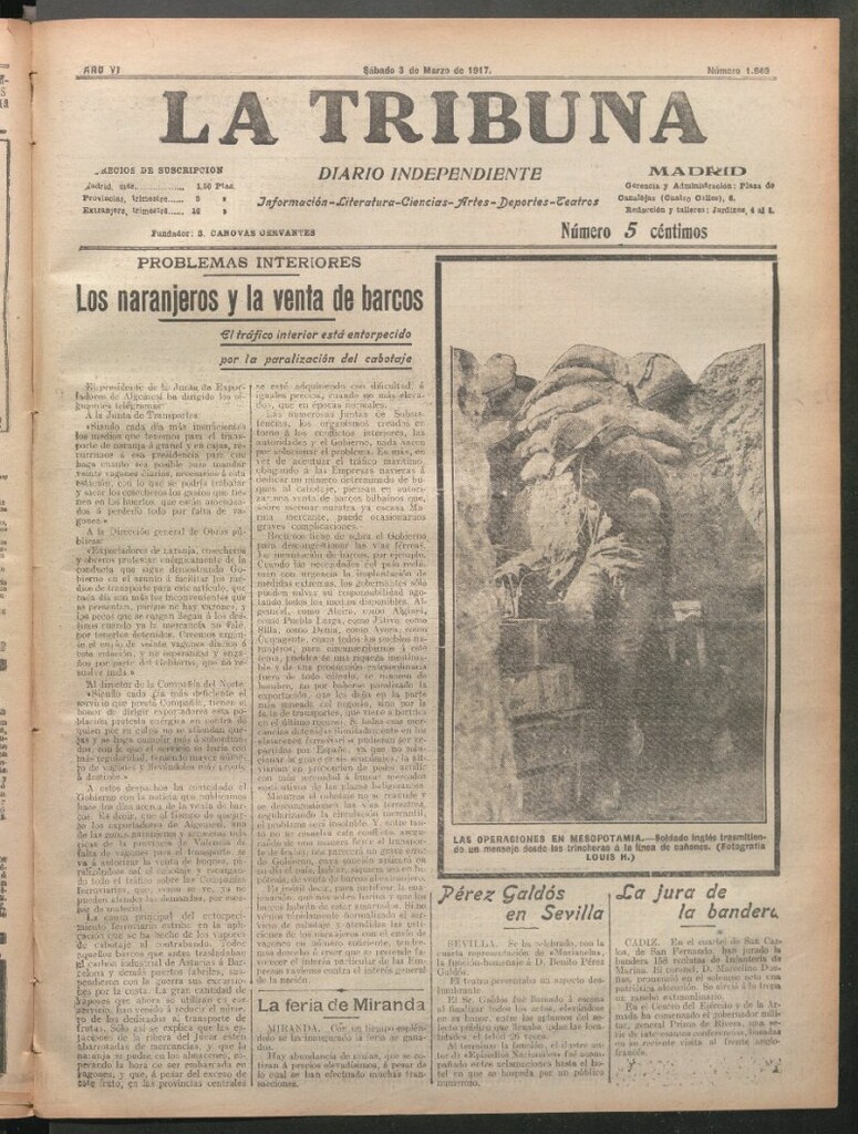 Miniatura de La Tribuna del 3 de marzo de 1917