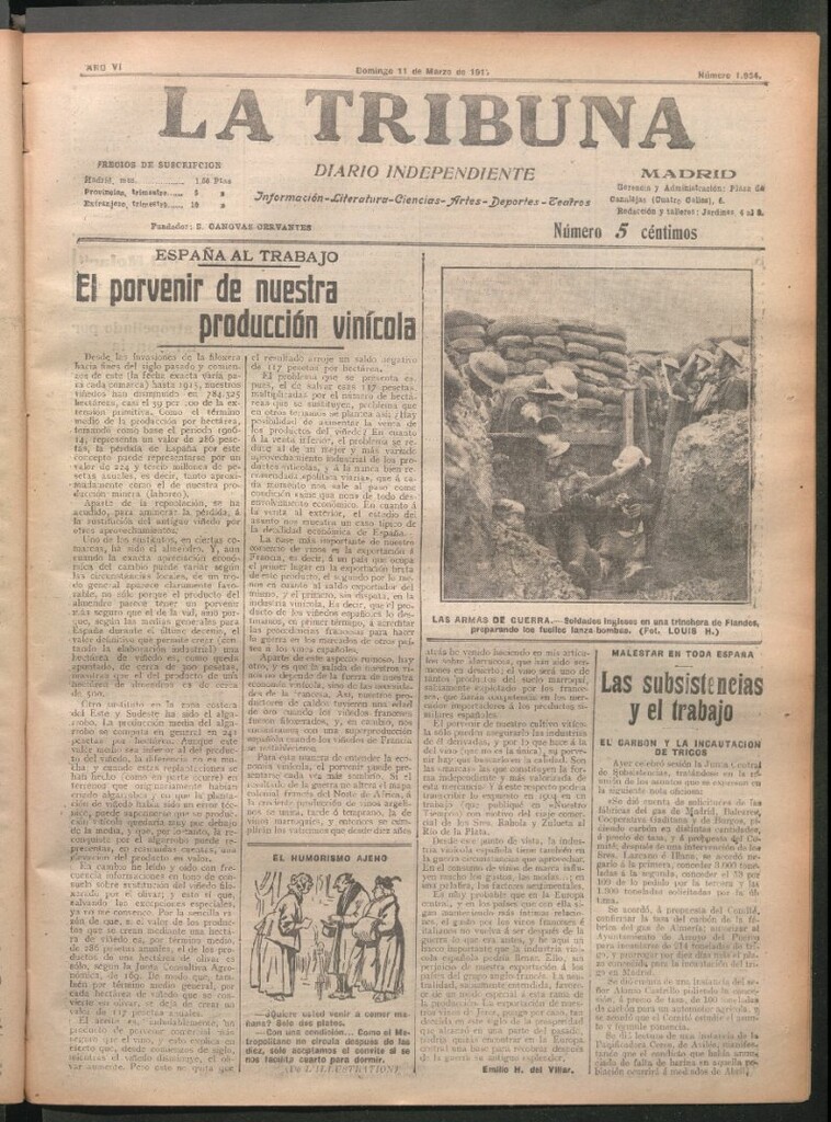 Miniatura de La Tribuna del 11 de marzo de 1917