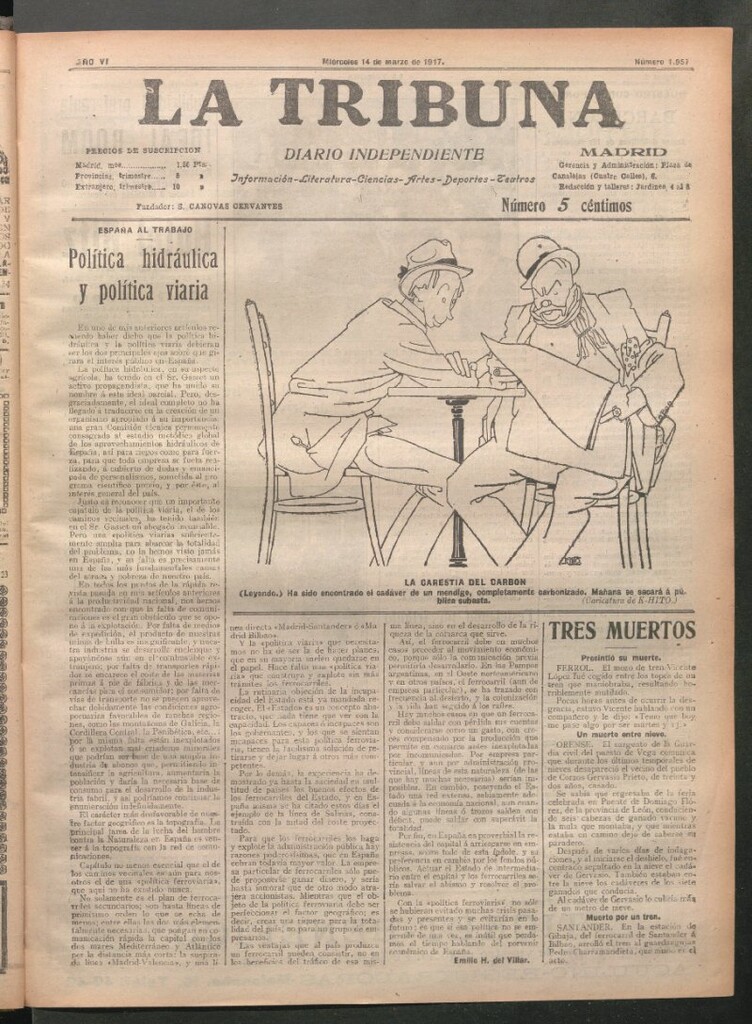 Miniatura de La Tribuna del 14 de marzo de 1917