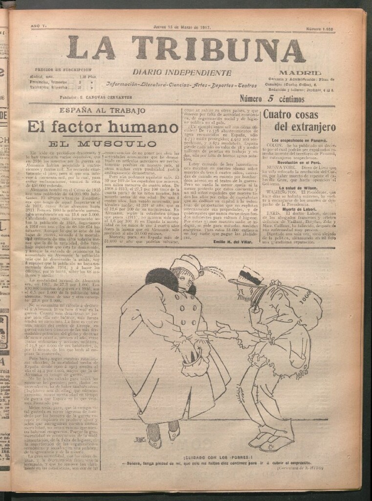 Miniatura de La Tribuna del 15 de marzo de 1917