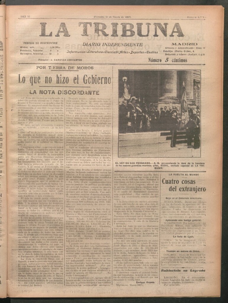 Miniatura de La Tribuna del 21 de marzo de 1917