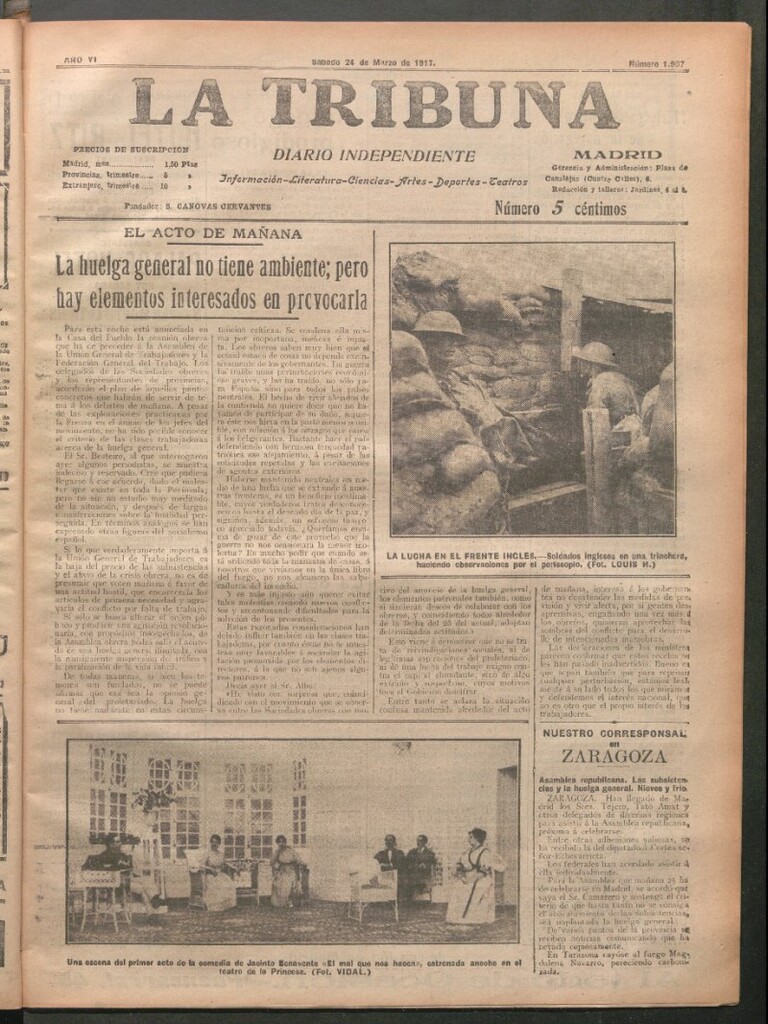 Miniatura de La Tribuna del 24 de marzo de 1917