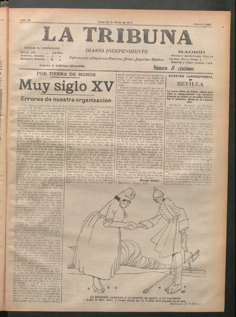 Miniatura de La Tribuna del 26 de marzo de 1917