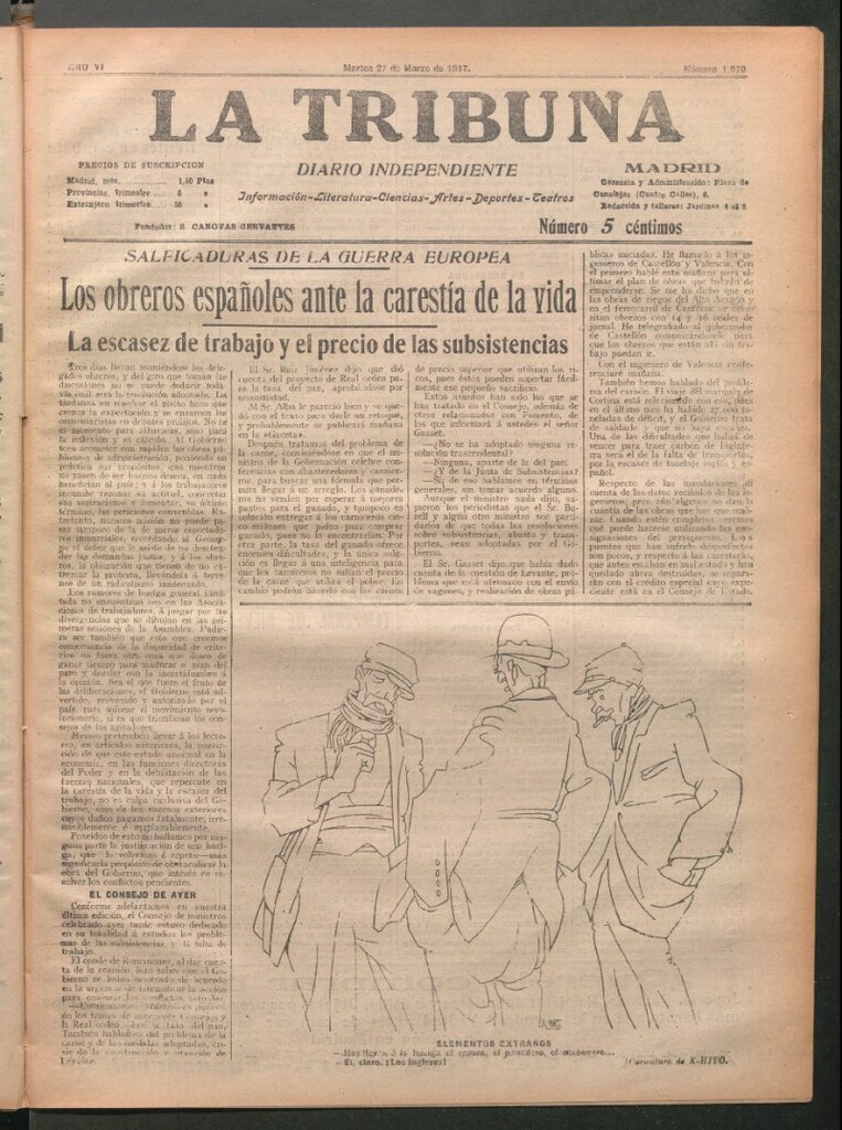 Miniatura de La Tribuna del 27 de marzo de 1917
