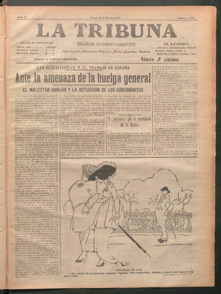 Miniatura de La Tribuna del 30 de marzo de 1917