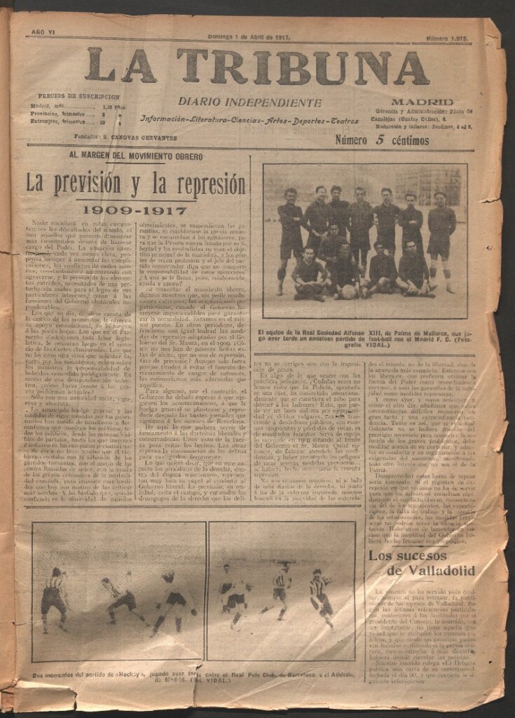Miniatura de La Tribuna del 1 de abril de 1917