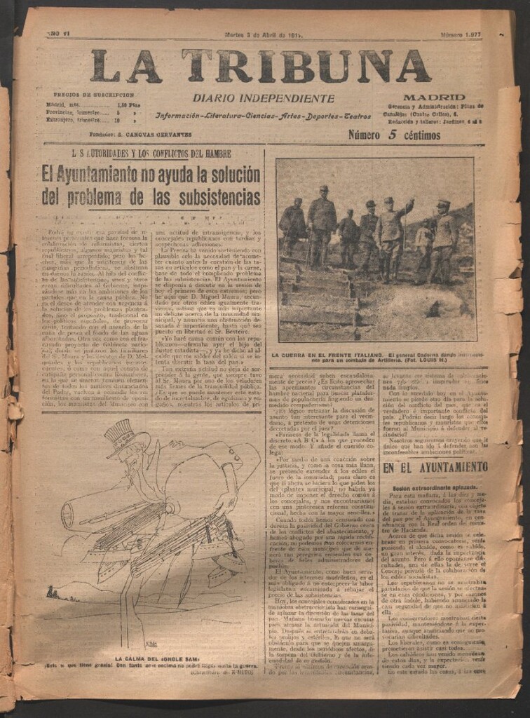 Miniatura de La Tribuna del 3 de abril de 1917