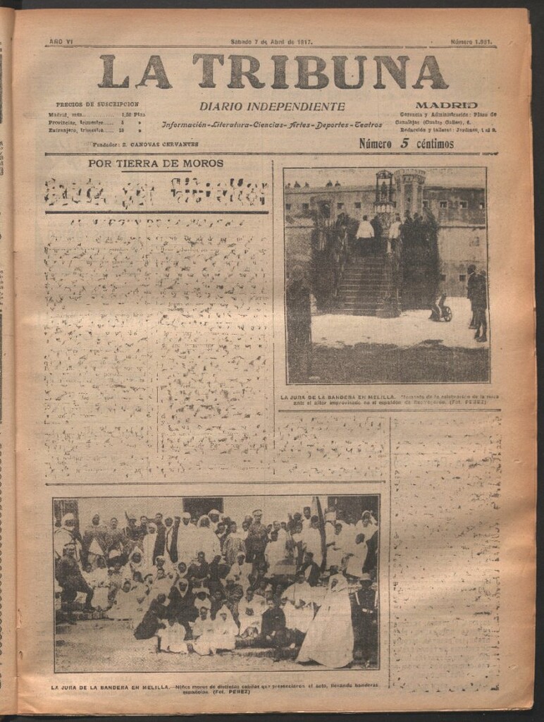 Miniatura de La Tribuna del 7 de abril de 1917
