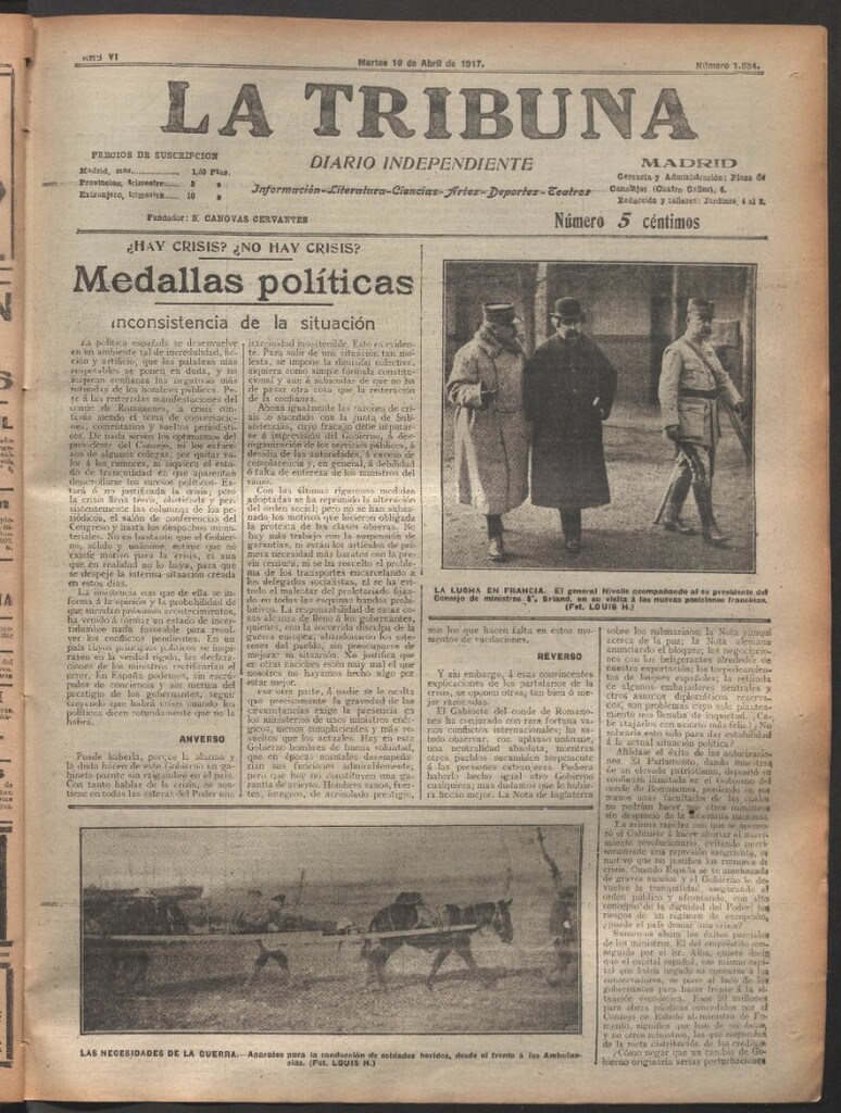 Miniatura de La Tribuna del 10 de abril de 1917