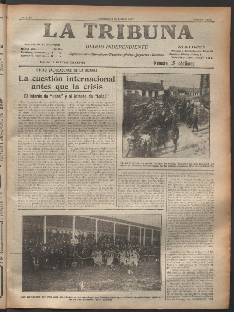 Miniatura de La Tribuna del 11 de abril de 1917