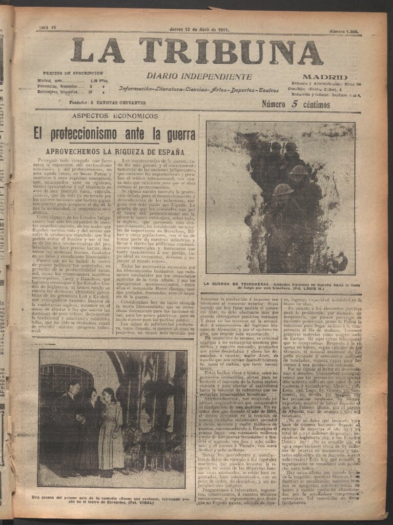 Miniatura de La Tribuna del 12 de abril de 1917