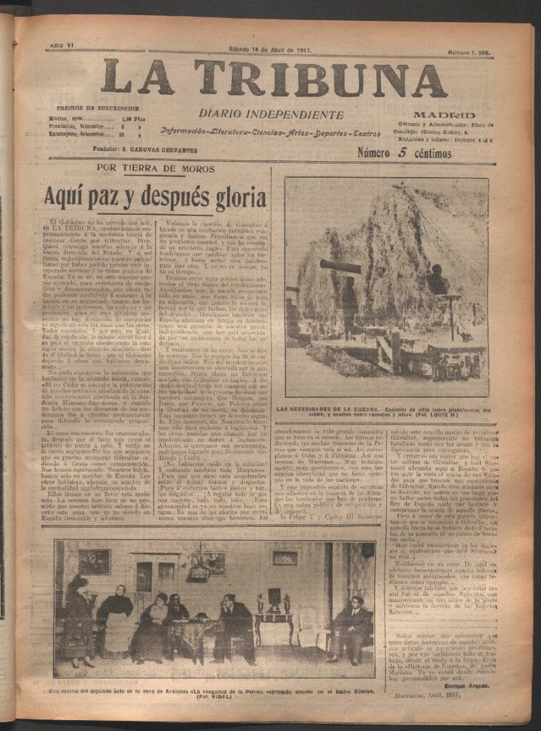 Miniatura de La Tribuna del 14 de abril de 1917