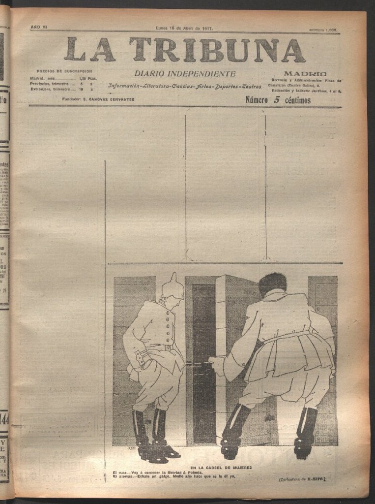Miniatura de La Tribuna del 16 de abril de 1917