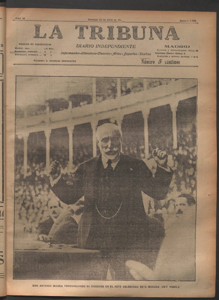 Miniatura de La Tribuna del 29 de abril de 1917