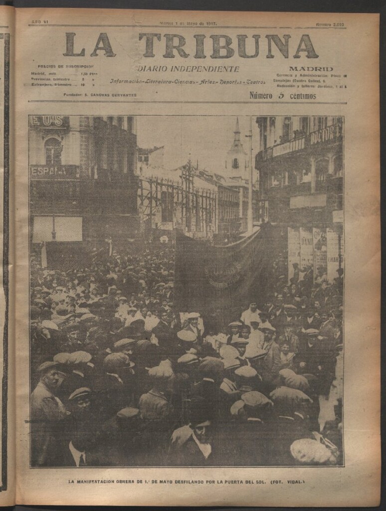 Miniatura de La Tribuna del 1 de mayo de 1917
