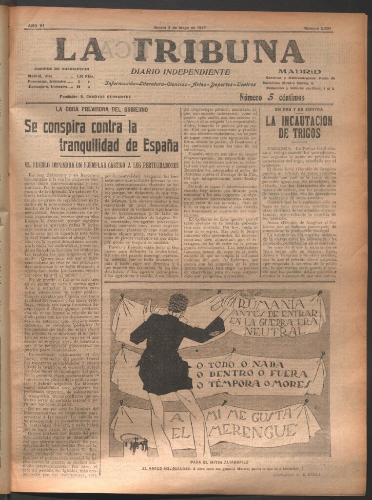 Miniatura de La Tribuna del 3 de mayo de 1917
