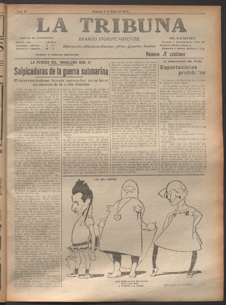 Miniatura de La Tribuna del 6 de mayo de 1917