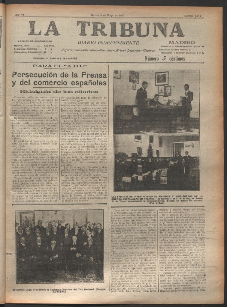 Miniatura de La Tribuna del 8 de mayo de 1917
