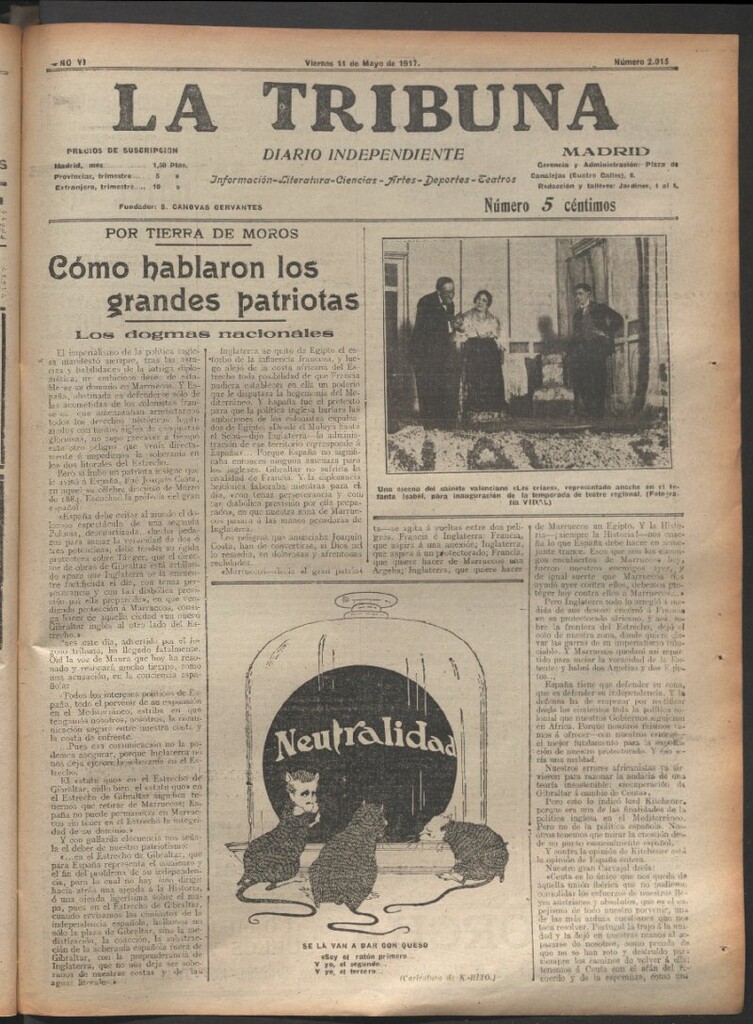 Miniatura de La Tribuna del 11 de mayo de 1917