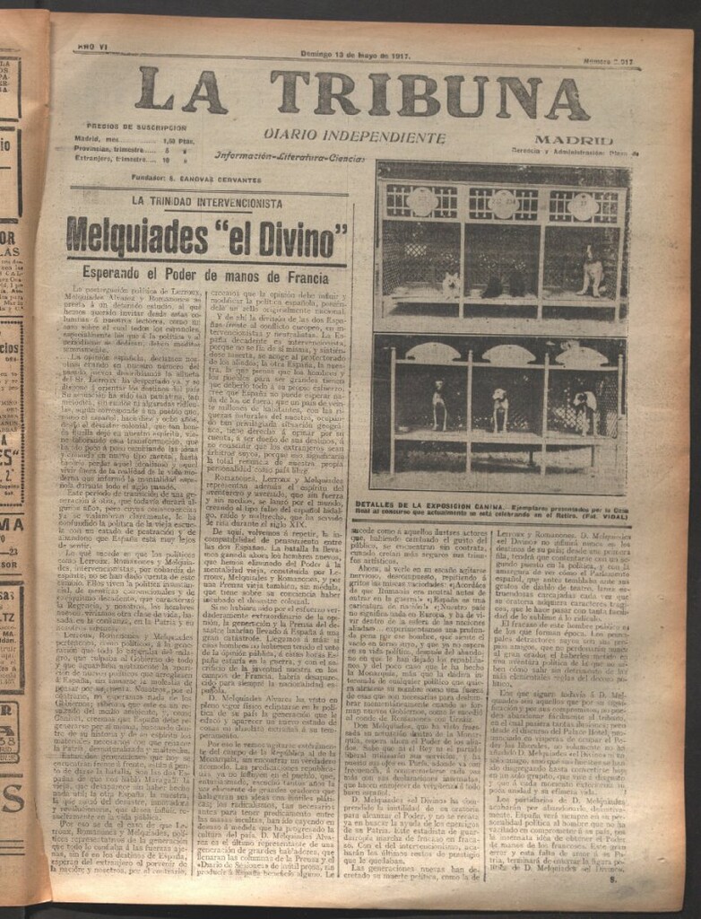 Miniatura de La Tribuna del 13 de mayo de 1917