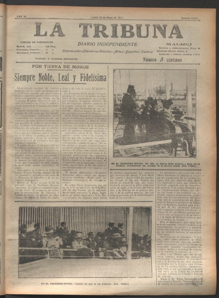 Miniatura de La Tribuna del 14 de mayo de 1917