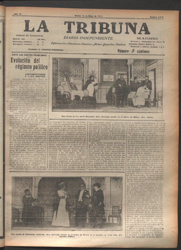 Miniatura de La Tribuna del 15 de mayo de 1917