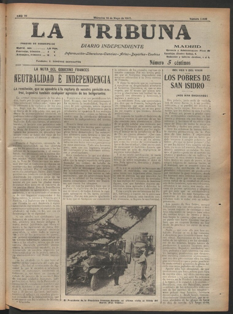 Miniatura de La Tribuna del 16 de mayo de 1917