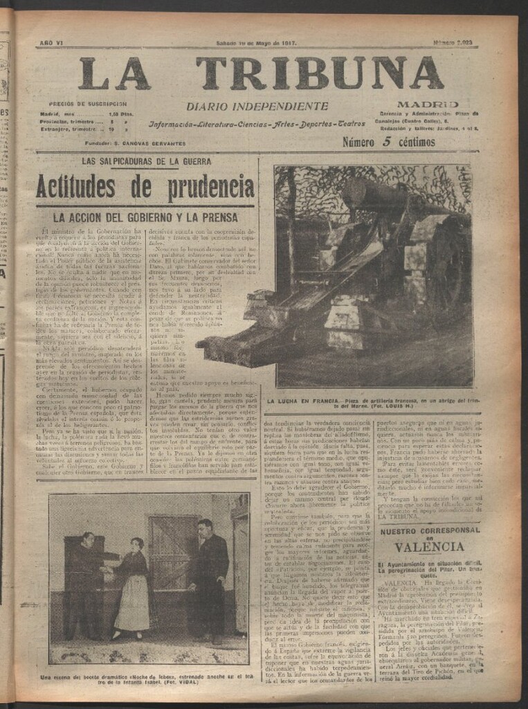 Miniatura de La Tribuna del 19 de mayo de 1917