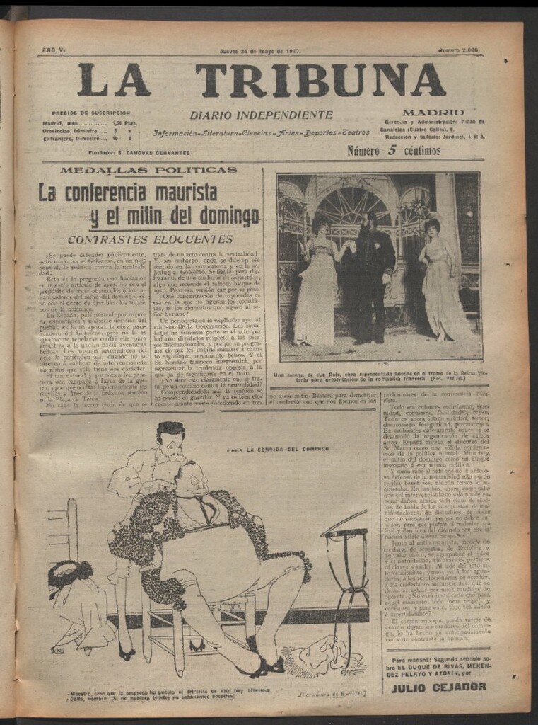 Miniatura de La Tribuna del 24 de mayo de 1917