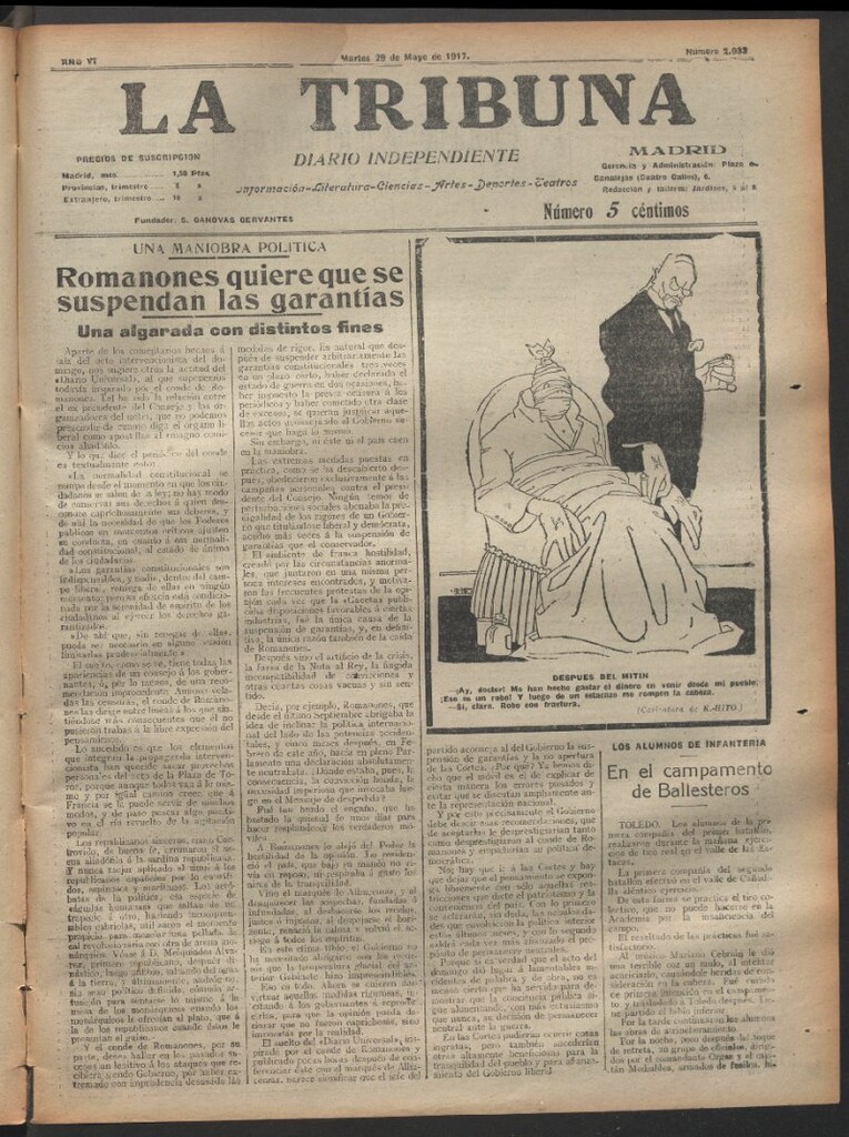 Miniatura de La Tribuna del 29 de mayo de 1917