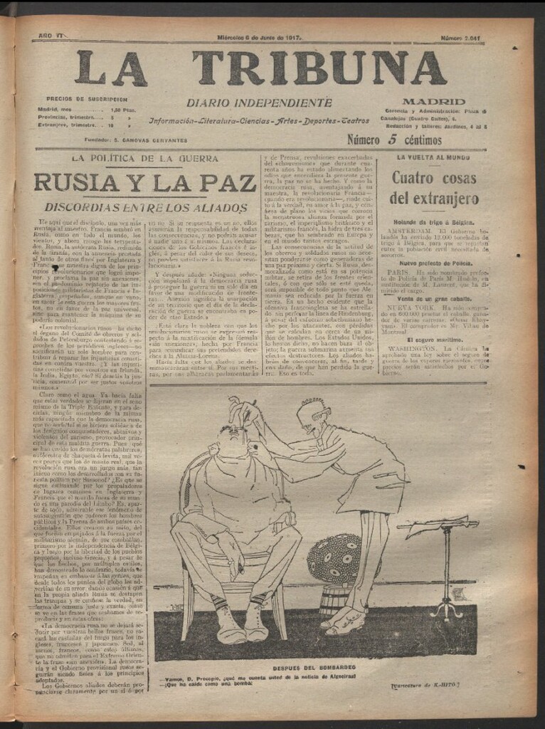 Miniatura de La Tribuna del 6 de junio de 1917